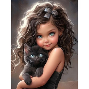 Little Doll 30*40CM(Canvas) Full Round Drill Diamond Painting