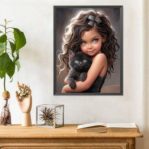 Little Doll 30*40CM(Canvas) Full Round Drill Diamond Painting