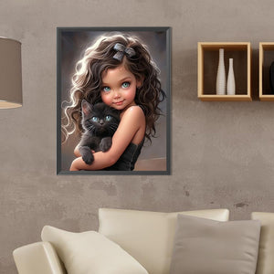 Little Doll 30*40CM(Canvas) Full Round Drill Diamond Painting