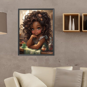 Little Doll 30*40CM(Canvas) Full Round Drill Diamond Painting
