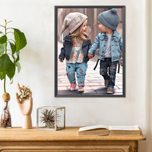 Load image into Gallery viewer, Little Doll 30*40CM(Canvas) Full Round Drill Diamond Painting
