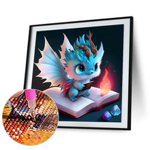 Load image into Gallery viewer, Blue Dinosaur 30*30CM(Canvas) Full Round Drill Diamond Painting
