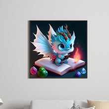Load image into Gallery viewer, Blue Dinosaur 30*30CM(Canvas) Full Round Drill Diamond Painting
