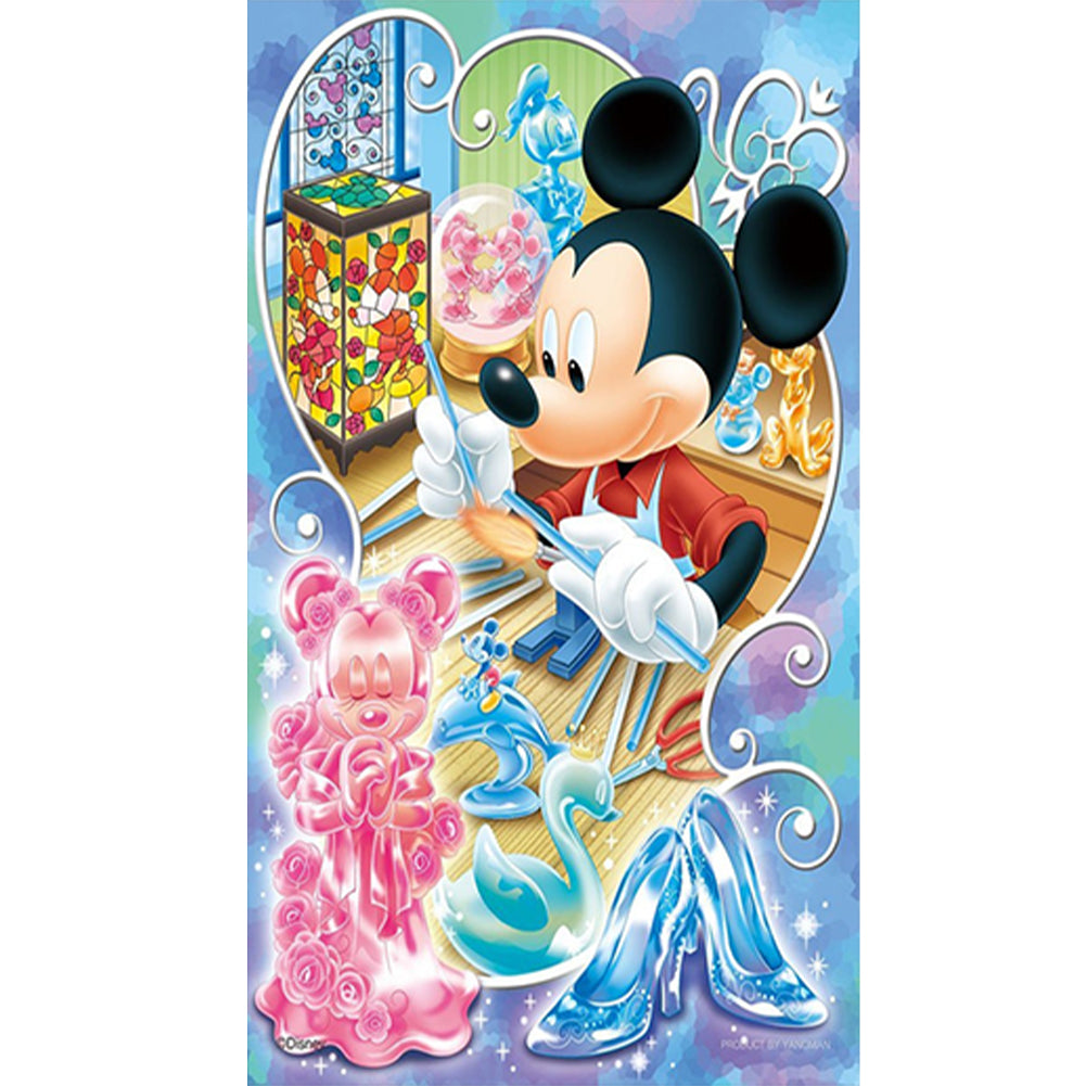 Mickey Mouse 30*50CM(Canvas) Full Round Drill Diamond Painting