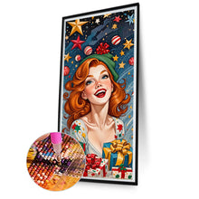 Load image into Gallery viewer, Red-Headed Girl 40*80CM(Picture) Full Round Drill Diamond Painting
