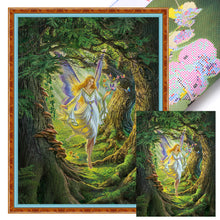 Load image into Gallery viewer, Yishu - Fairy In The Forest - 50*65CM 11CT 3 Stamped Cross Stitch

