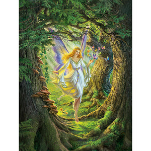 Yishu - Fairy In The Forest - 50*65CM 11CT 3 Stamped Cross Stitch