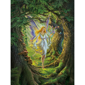 Yishu - Fairy In The Forest - 50*65CM 11CT 3 Stamped Cross Stitch