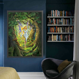 Yishu - Fairy In The Forest - 50*65CM 11CT 3 Stamped Cross Stitch