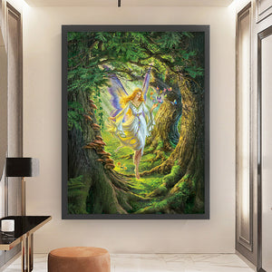 Yishu - Fairy In The Forest - 50*65CM 11CT 3 Stamped Cross Stitch