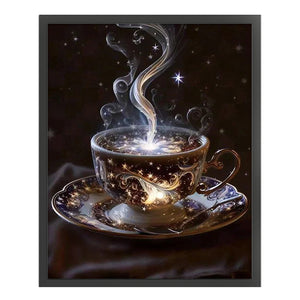 Yishu - Fragrant Coffee - 50*60CM 11CT 3 Stamped Cross Stitch