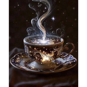 Yishu - Fragrant Coffee - 50*60CM 11CT 3 Stamped Cross Stitch
