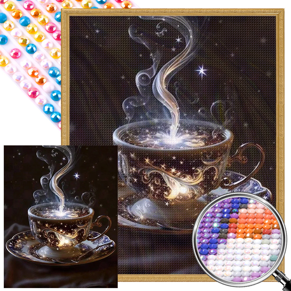 Magic Coffee Cup 40*50CM(Picture) Full Round Drill Diamond Painting