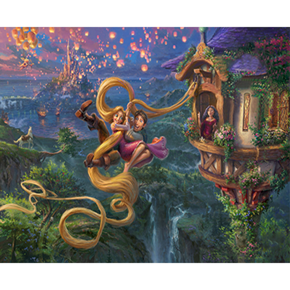 Rapunzel 50*40CM(Canvas) Full Round Drill Diamond Painting