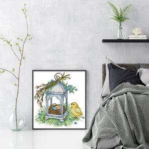 Joy Sunday - Bird And Lantern - 27*30CM 14CT 2 Stamped Cross Stitch