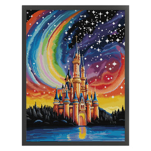 Joy Sunday - Starry Sky Castle - 55*71CM 14CT 2 Stamped Cross Stitch