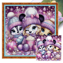 Load image into Gallery viewer, Yishu - Minnie And Friends - 45*45CM 11CT 3 Stamped Cross Stitch
