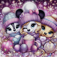 Load image into Gallery viewer, Yishu - Minnie And Friends - 45*45CM 11CT 3 Stamped Cross Stitch
