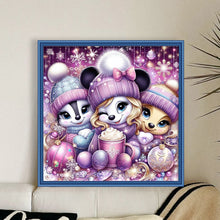Load image into Gallery viewer, Yishu - Minnie And Friends - 45*45CM 11CT 3 Stamped Cross Stitch
