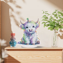 Load image into Gallery viewer, 2D Flat Print White Yak DIY Desktop Diamond Art Kits Single-Sided Drill Decor
