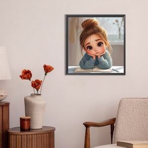 Cunning Candy Girl 30*30CM(Canvas) Full Round Drill Diamond Painting