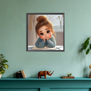 Cunning Candy Girl 30*30CM(Canvas) Full Round Drill Diamond Painting