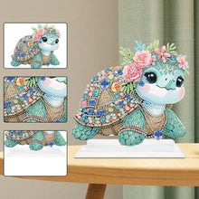 Load image into Gallery viewer, Special Shaped Handmade Desktop Diamond Art Kits for Home Office Decor (Turtle)
