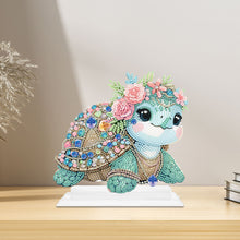 Load image into Gallery viewer, Special Shaped Handmade Desktop Diamond Art Kits for Home Office Decor (Turtle)
