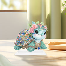 Load image into Gallery viewer, Special Shaped Handmade Desktop Diamond Art Kits for Home Office Decor (Turtle)
