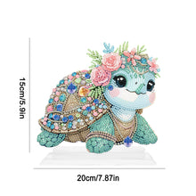 Load image into Gallery viewer, Special Shaped Handmade Desktop Diamond Art Kits for Home Office Decor (Turtle)
