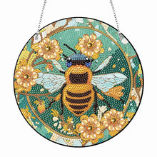 Load image into Gallery viewer, Acrylic Suncatcher 2D Flat DIY Flower Bee Diamond Single-Sided Art Pendant Decor
