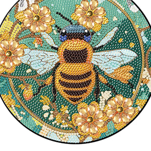 Acrylic Suncatcher 2D Flat DIY Flower Bee Diamond Single-Sided Art Pendant Decor