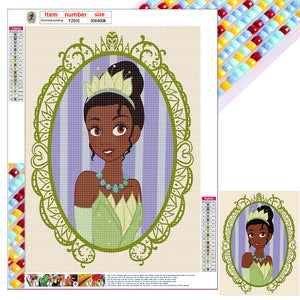 Disney Princess - Princess Tiana 30*40CM(Canvas) Full Square Drill Diamond Painting