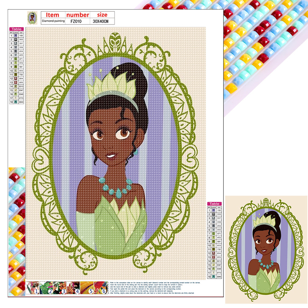 Disney Princess - Princess Tiana 30*40CM(Canvas) Full Square Drill Diamond Painting