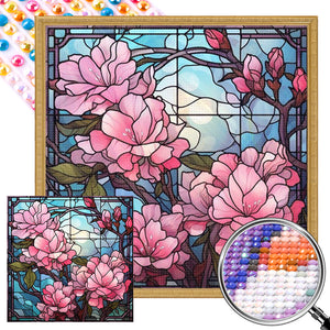 Flowers 40*40CM(Picture) Full Round Drill Diamond Painting