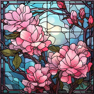 Flowers 40*40CM(Picture) Full Round Drill Diamond Painting