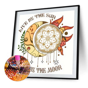 Sun And Moon Symbiosis 40*40CM(Picture) Full Round Drill Diamond Painting