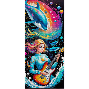 Yishu - Girl - 40*95CM 11CT 3 Stamped Cross Stitch