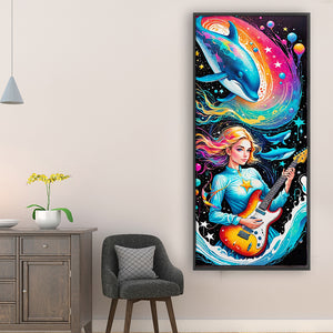 Yishu - Girl - 40*95CM 11CT 3 Stamped Cross Stitch