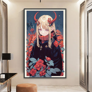 Yishu - Girl - 50*80CM 11CT 3 Stamped Cross Stitch