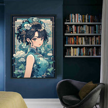 Load image into Gallery viewer, Yishu - Girl - 40*60CM 11CT 3 Stamped Cross Stitch
