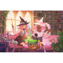 Load image into Gallery viewer, Yishu - Witch - 70*50CM 11CT 3 Stamped Cross Stitch
