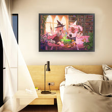 Load image into Gallery viewer, Yishu - Witch - 70*50CM 11CT 3 Stamped Cross Stitch
