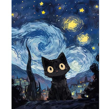 Load image into Gallery viewer, Starry Sky Cat 40*50CM(Picture) Full Square Drill Diamond Painting
