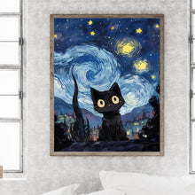 Load image into Gallery viewer, Starry Sky Cat 40*50CM(Picture) Full Square Drill Diamond Painting
