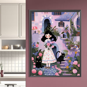 Little Girl 50*60CM(Picture) Full Round Drill Diamond Painting