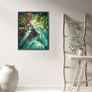 Wonderful Woods Scenery 40*50CM(Picture) Full Round Drill Diamond Painting