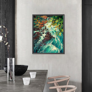 Wonderful Woods Scenery 40*50CM(Picture) Full Round Drill Diamond Painting