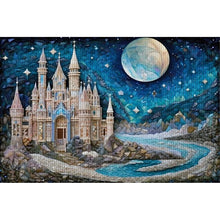 Load image into Gallery viewer, Yishu - Moonlit Castle - 60*40CM 11CT 3 Stamped Cross Stitch
