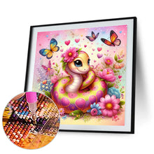 Load image into Gallery viewer, Snake In The Flowers 30*30CM(Canvas) Full Round Drill Diamond Painting
